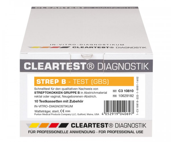 CLEARTEST® Strep B Test Verpackung