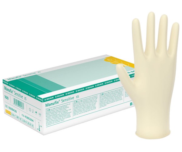 B. Braun Manufix® Sensitive Latex-Handschuh, puderfrei