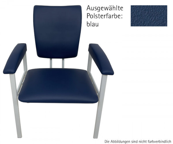 AGA Blutentnahmestuhl Adipositas Farbmuster blau